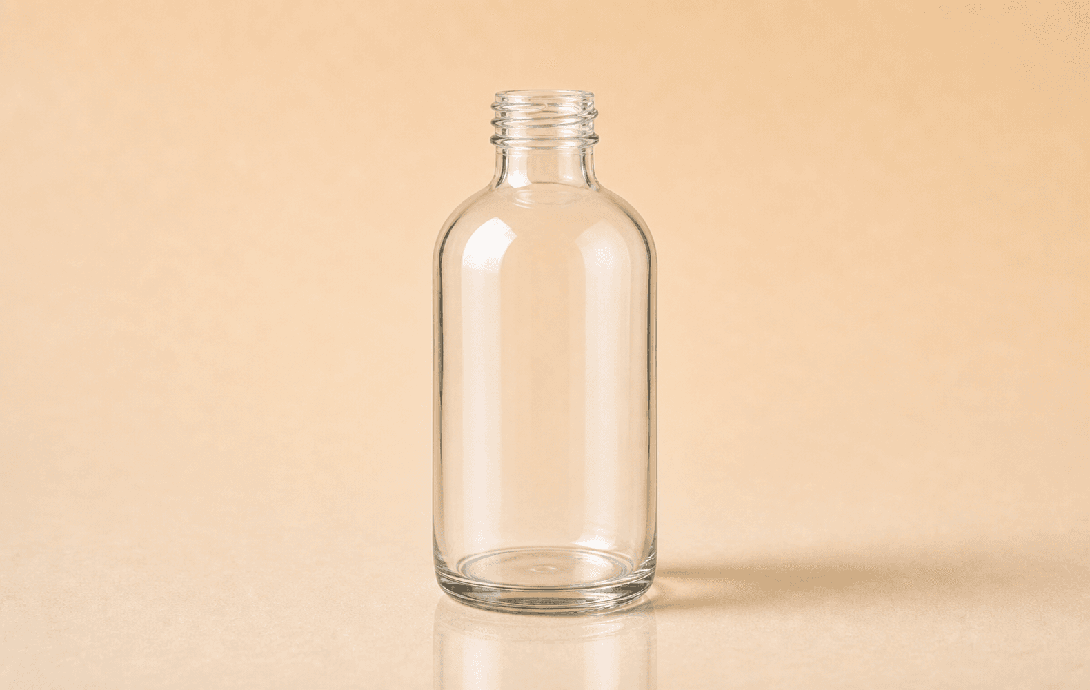 Amber Boston Round Bottle