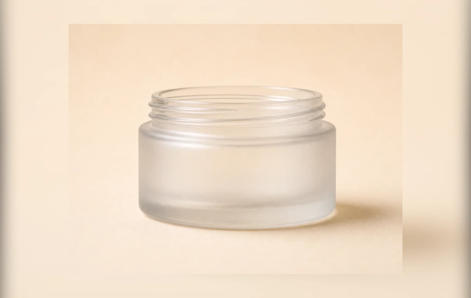Frosted Cosmetic Cream Jar