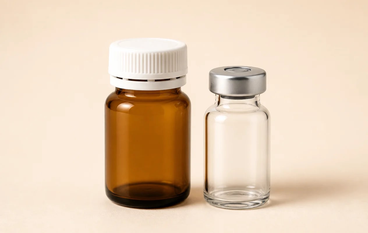 Pharmaceutical Bottles & Vials empty glass products