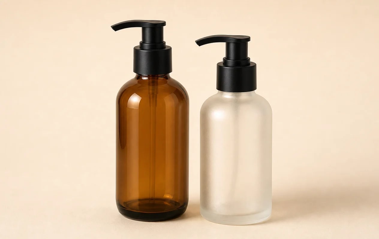 Pump, Lotion & Bath Packaging empty glass products