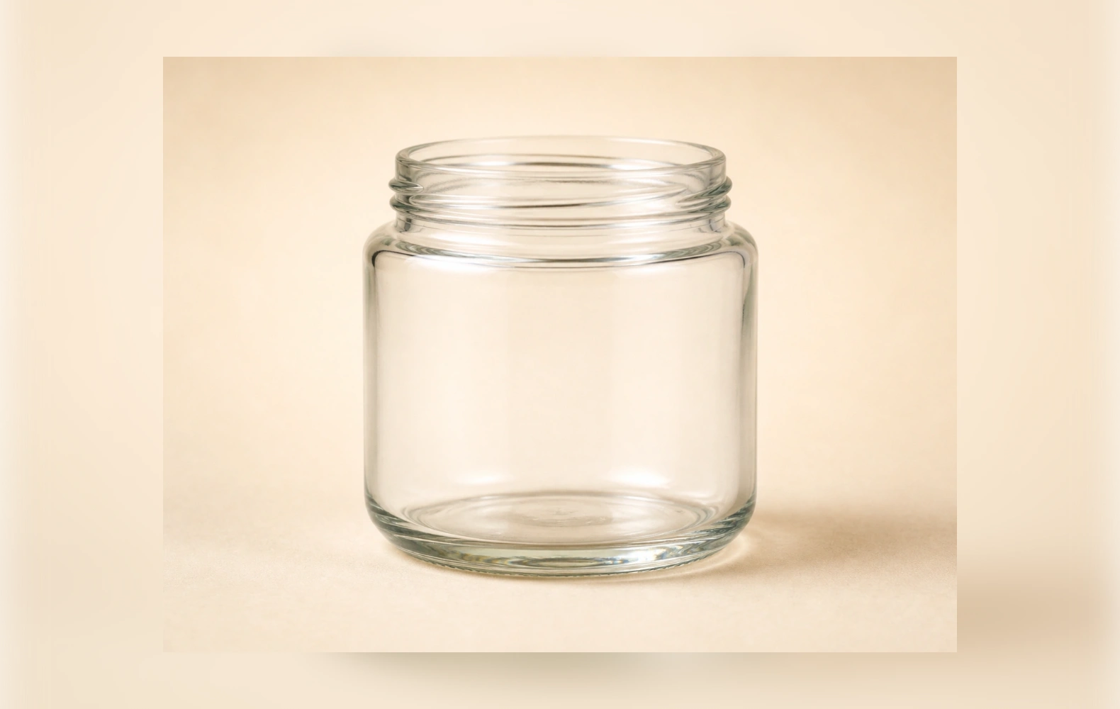 Clear Food Glass Jar