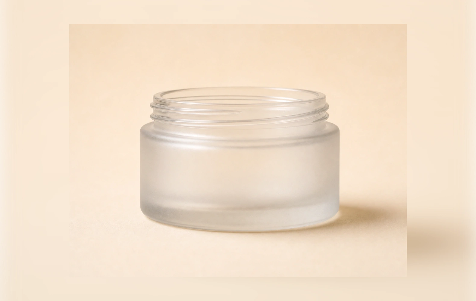 Frosted Cosmetic Cream Jar